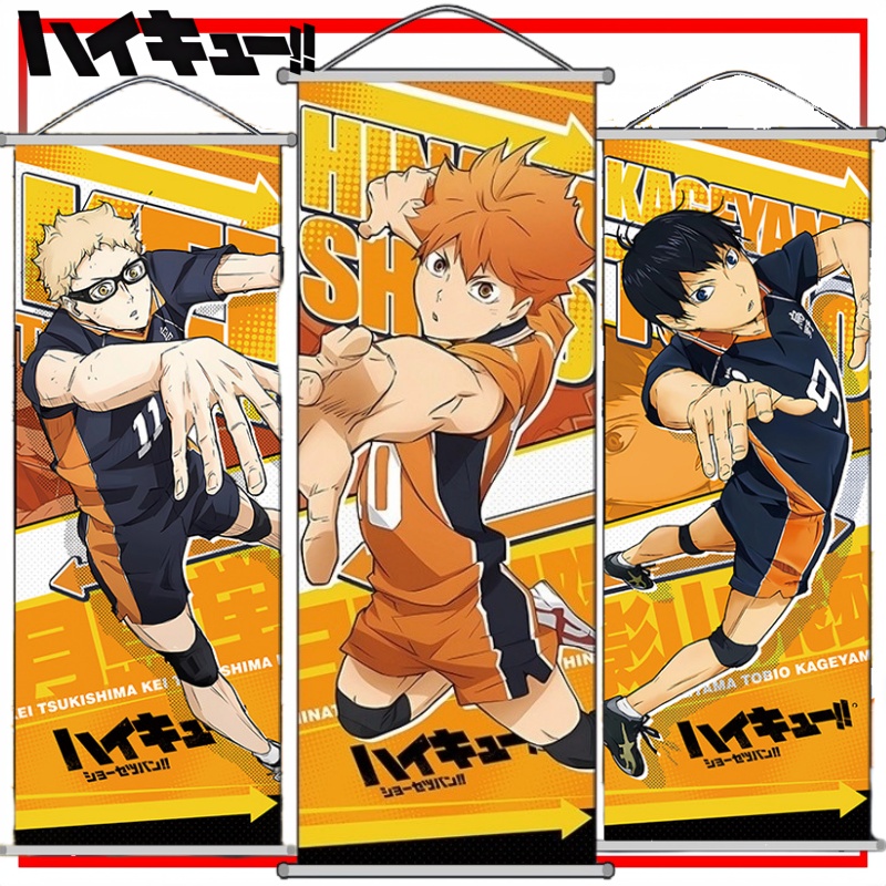 Anime Merchandise Haikyuu - Haikyuu!! Wall Scroll Cartoon Tobio Kageyama
