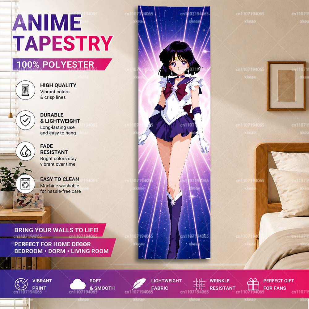 Wall Scroll Tapestry - Sailor Saturn Hotaru Tomoe Vertical Tapestry,