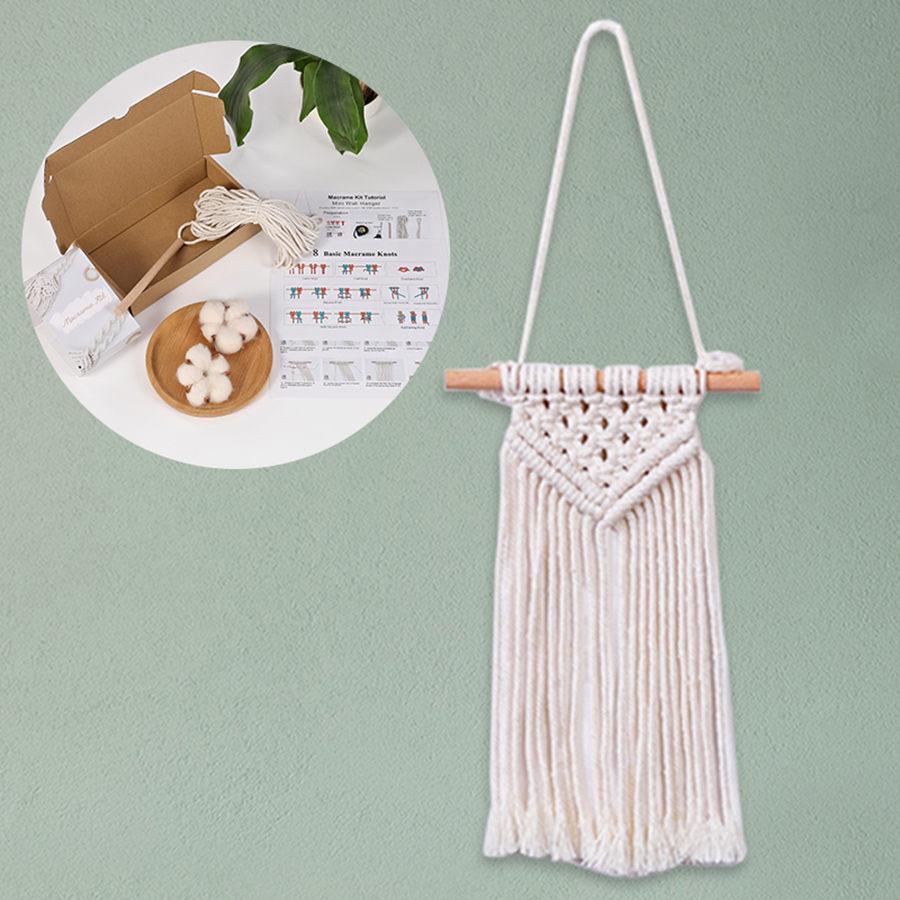 Wall Scroll Tapestry - Handmade Knitting Mini Tapestry Macrame Kit