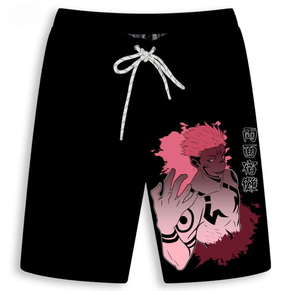 Men's Gojo Satoru Printed Shor - Anime Merchandise Store Japan ulasan dan harga