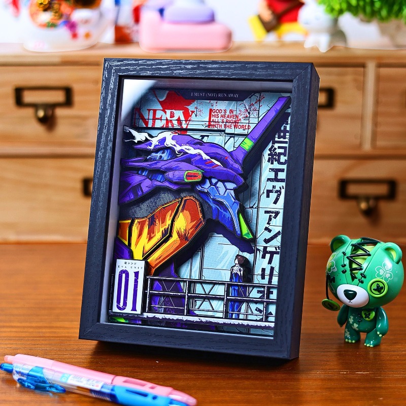 Creative EVA 3D Paper Painting - Evangelion Anime Merchandise ulasan dan harga
