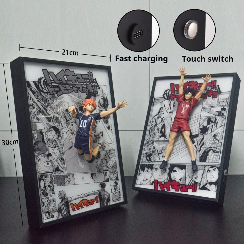 Haikyuu!! 3d Light Painting 21 - Anime Merchandise Haikyuu ulasan dan harga