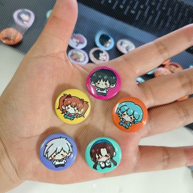 5pcs Neon Cute Genesis Classic - Evangelion Anime Merchandise ulasan dan harga