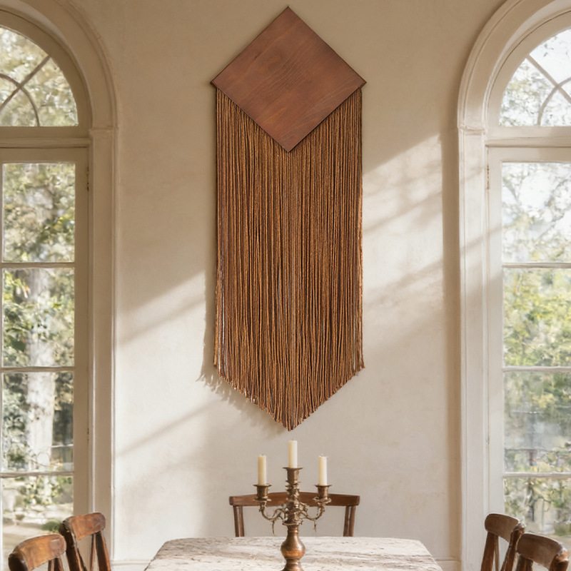 Bohemian Cotton Rope Woven Tap - Wall Scroll Tapestry ulasan dan harga